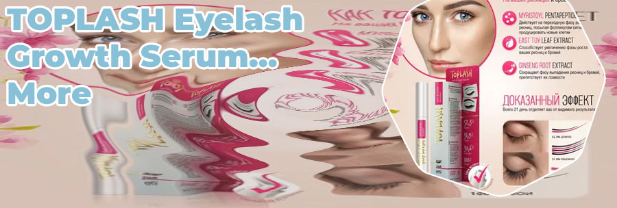 Toplash natural eyelash growth serum